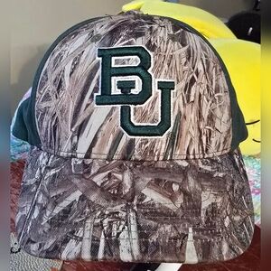 Baylor University Camo Baseball Cap - Green/Gray
